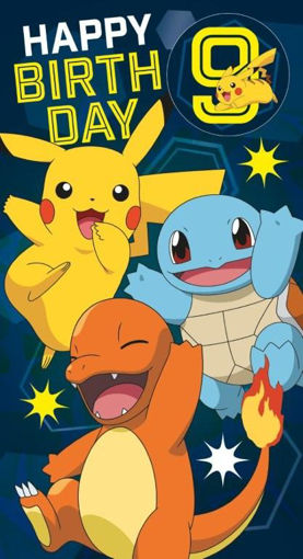 Picture of POKEMON BIRTHDAY CARD WITH AGE STICKERS